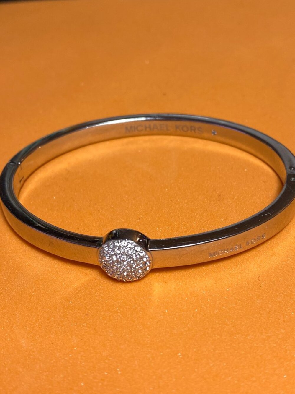 Kichael Kors Silver Tone Bangle Bracelet